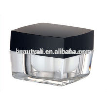 5ml 10ml quadratische Plastikcreme Kosmetik Glas Acryl 5g 10g Kosmetikglas